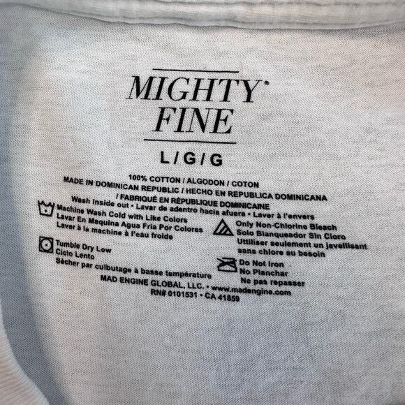 Mighty Fine Graphic Crop T SZ Large WMNS Lucky Charm T-shirt Cropped Tee SS Crew - Picture 4 of 4
